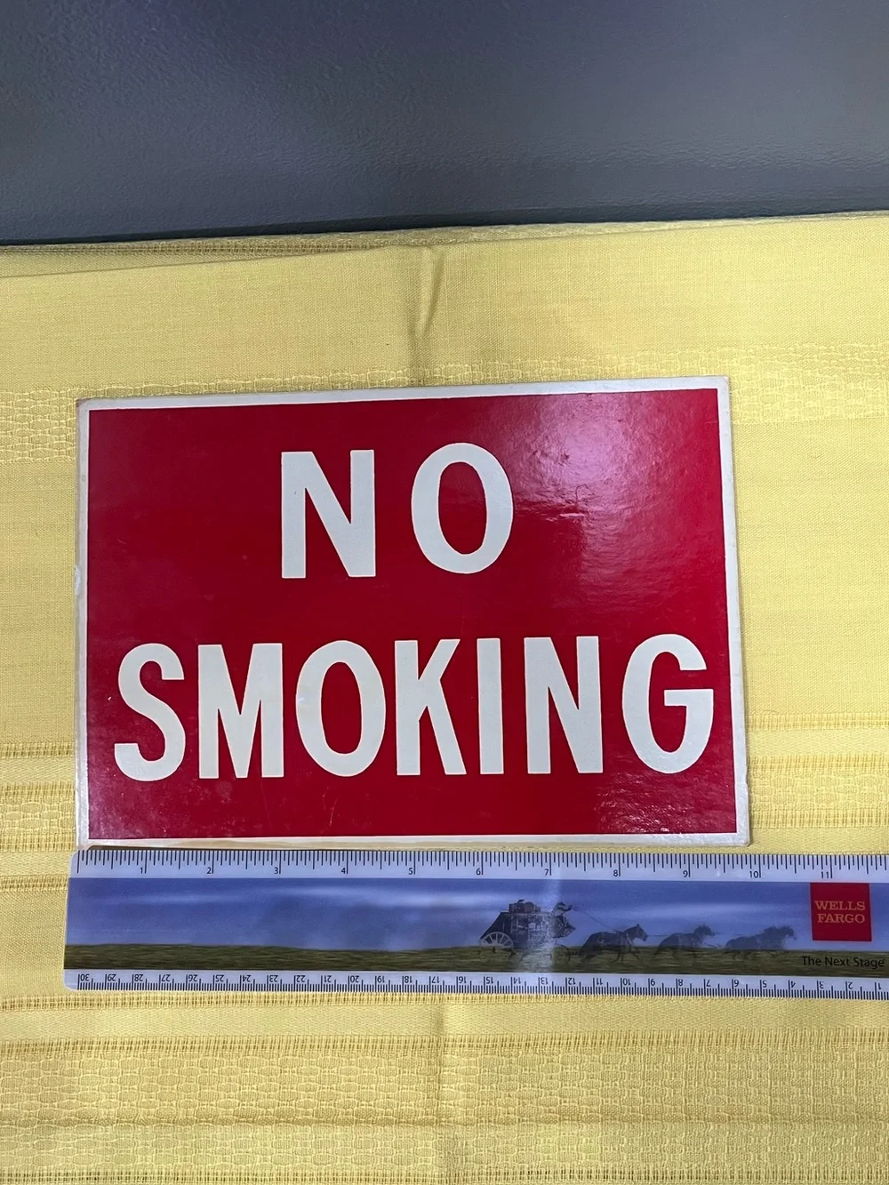 🚭 Vintage 1950s/60s “No Smoking” Heavy Cardboard Sign 🚭